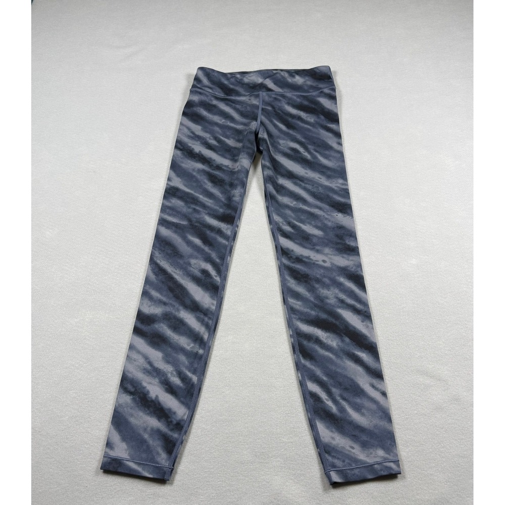 Athleta Girl XL 14 Printed Chit Chat Tight Blue Gray Tie Dye Leggings Activewear